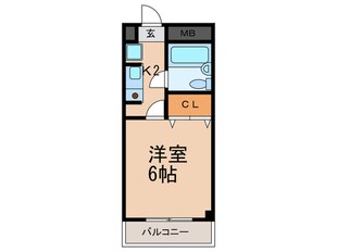 クレストJ塚口の物件間取画像